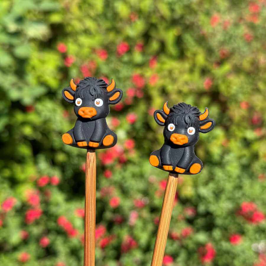 Stitch Stoppers - Cows | Needle Point Protectors | Market Town Yarns