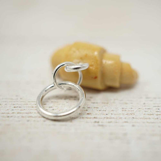 Handmade Polymer Clay Stitch Marker / Progress Keeper - Croissant | Market Town Yarns