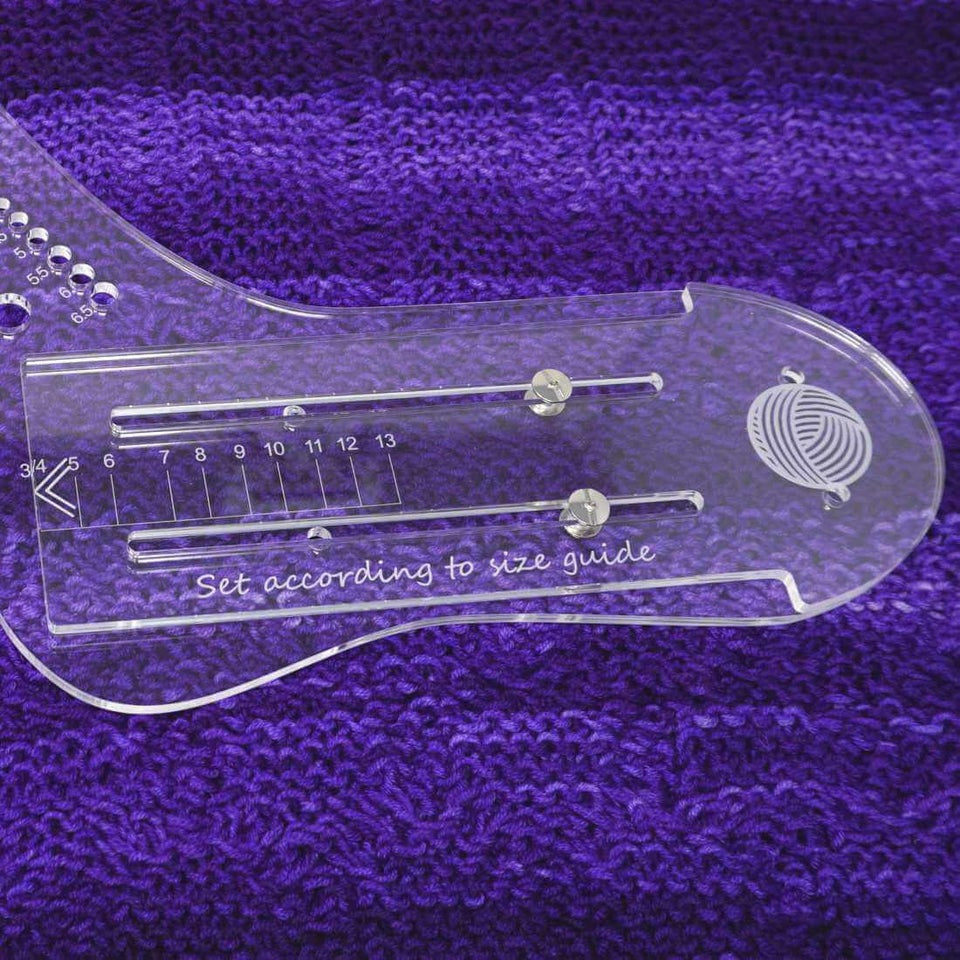 Market Town Yarns - Adjustable Sock Blocker with Needle Gauge | Market Town Yarns