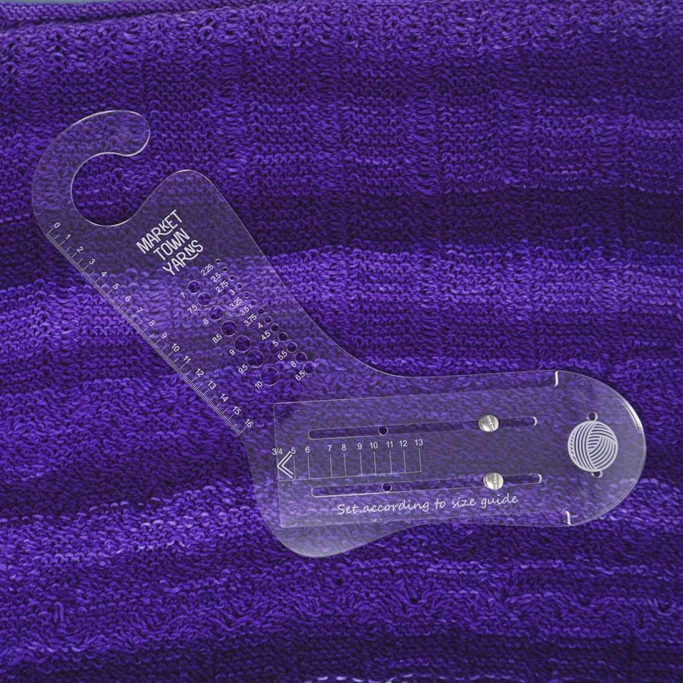 Market Town Yarns - Adjustable Sock Blocker with Needle Gauge | Market Town Yarns