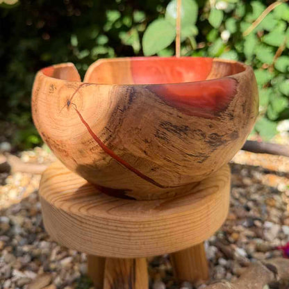 Eucalyptus Wood & Resin Handmade Yarn Bowl | Market Tow Yarns