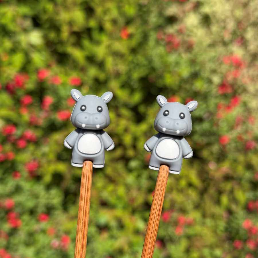 Stitch Stoppers | Needle Point Protectors - Hippos | Market Town Yarns