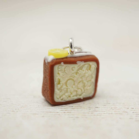 Handmade Polymer Clay Stitch Marker / Progress Keeper - Lemon Cake | Market Town Yarns