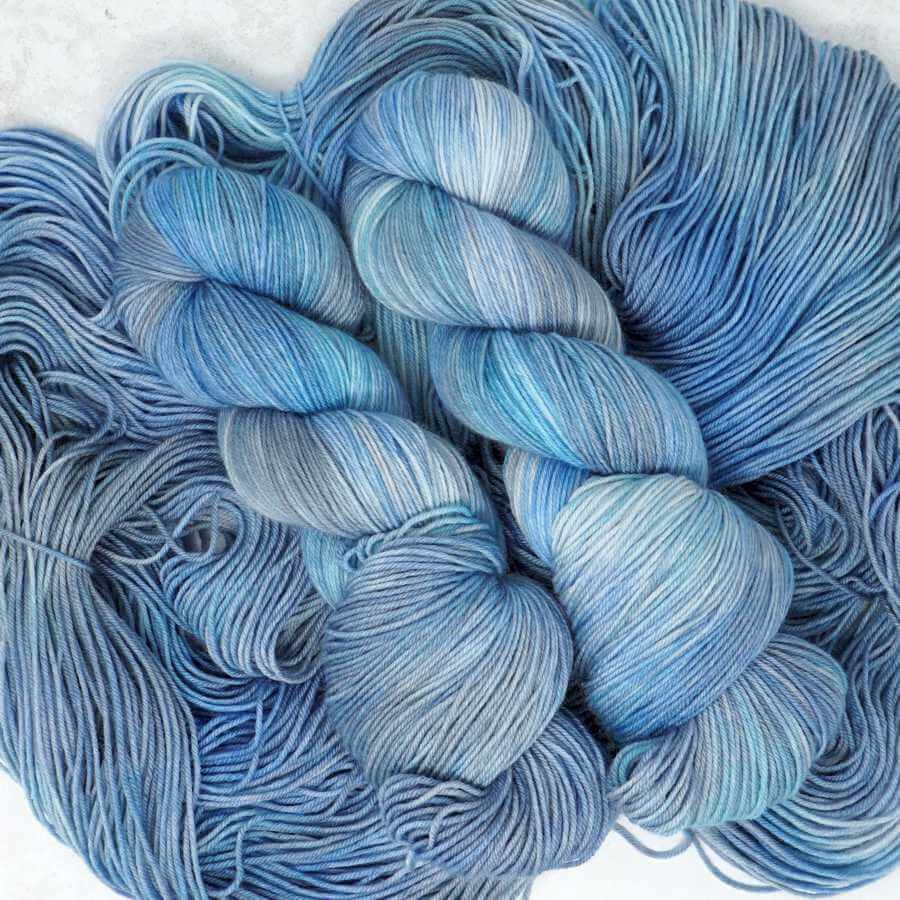 Are you Shore hand dyed yarn colourway | blue coloured yarn | Market Town Yarns