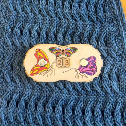 Market Town Yarns - Row Counter - Hand Painted Butterflies | Market Town Yarns