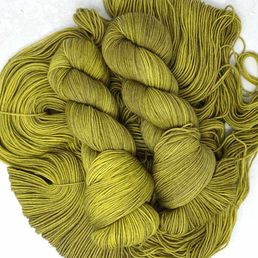 Witches Brew hand dyed yarn colourway | Market Town Yarns