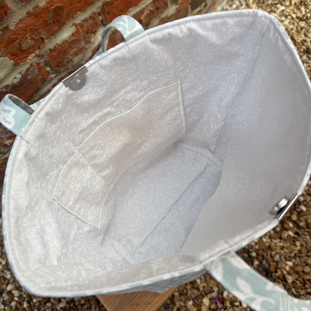 Medium Handmade Artisan Project Bag - Misty Meadow | Market Town Yarns