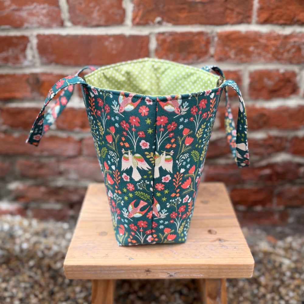 Medium Handmade Artisan Project Bag - Woodland | Market Town Yarns
