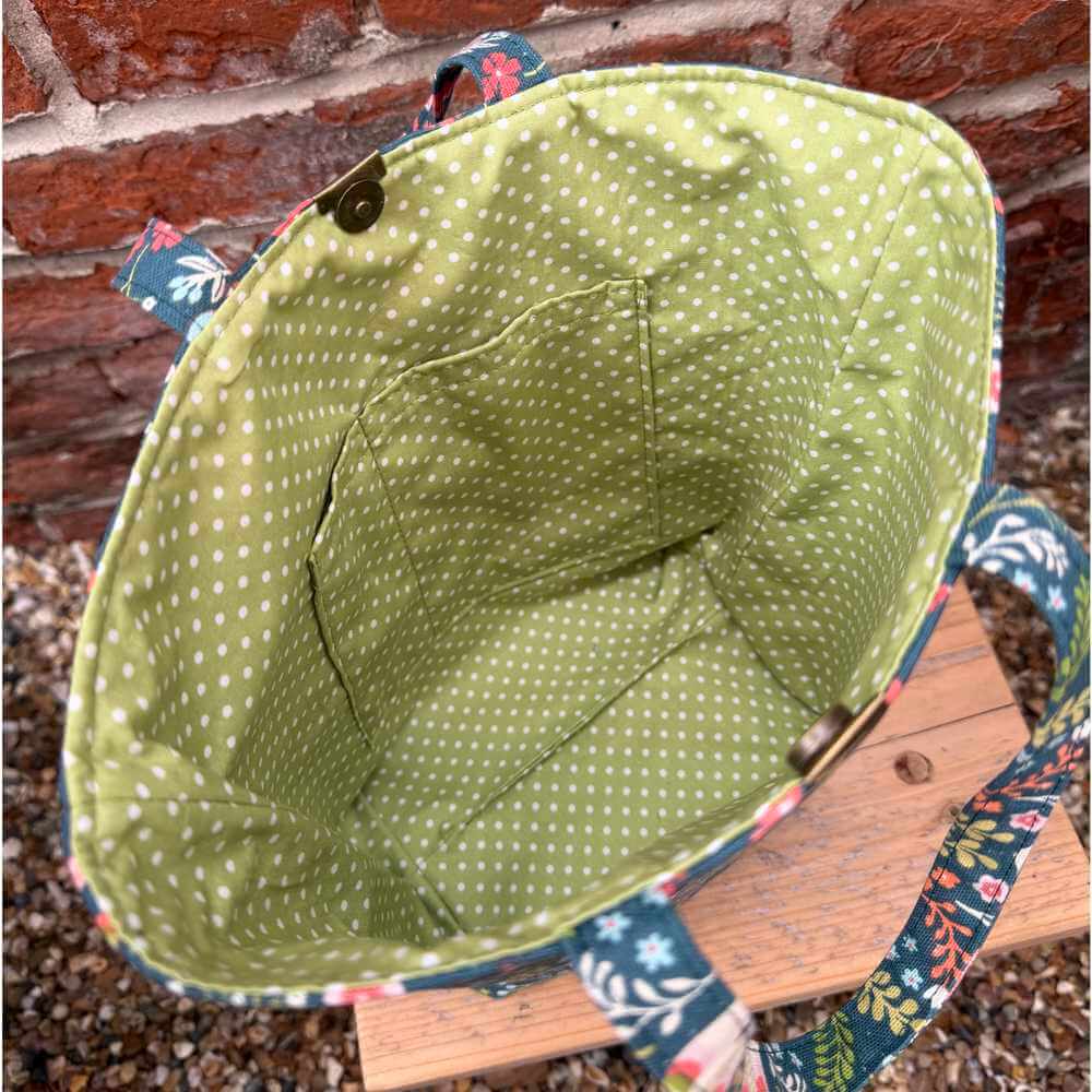 Medium Handmade Artisan Project Bag - Woodland | Market Town Yarns