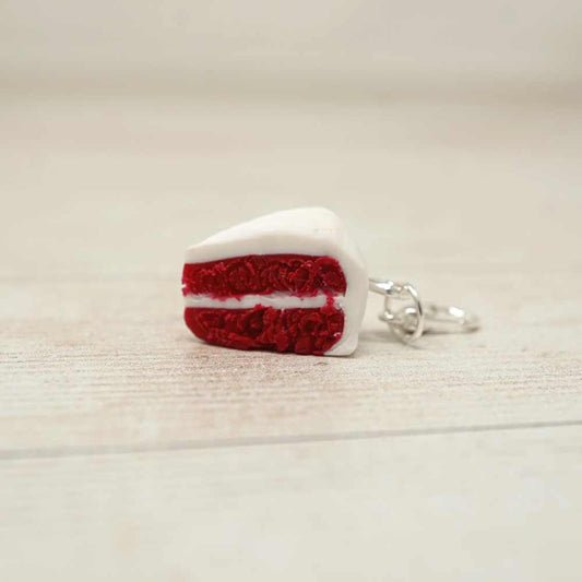 Handmade Polymer Clay Stitch Marker / Progress Keeper - Red Velvet Cake | Market Town Yarns