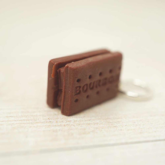 Handmade Polymer Clay Stitch Marker / Progress Keeper - Bourbon Biscuit | Market Town Yarns