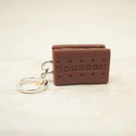 Handmade Polymer Clay Stitch Marker / Progress Keeper - Bourbon Biscuit | Market Town Yarns
