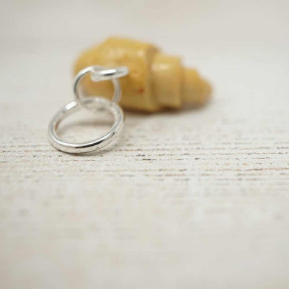 Handmade Polymer Clay Stitch Marker / Progress Keeper - Croissant | Market Town Yarns