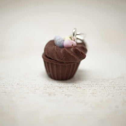 Handmade Polymer Clay Stitch Marker / Progress Keeper - Easter Cup Cake | Market Town Yarns
