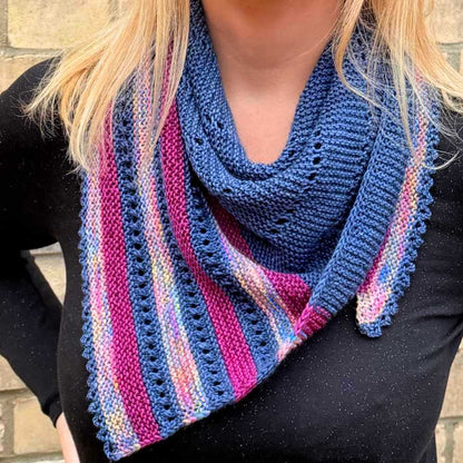 Sky Trail Shawl Knitting Pattern by Gavin Alexander - Printed Booklet | Market Town Yarns