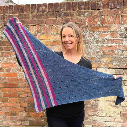 Sky Trail Shawl Knitting Pattern by Gavin Alexander - Printed Booklet | Market Town Yarns