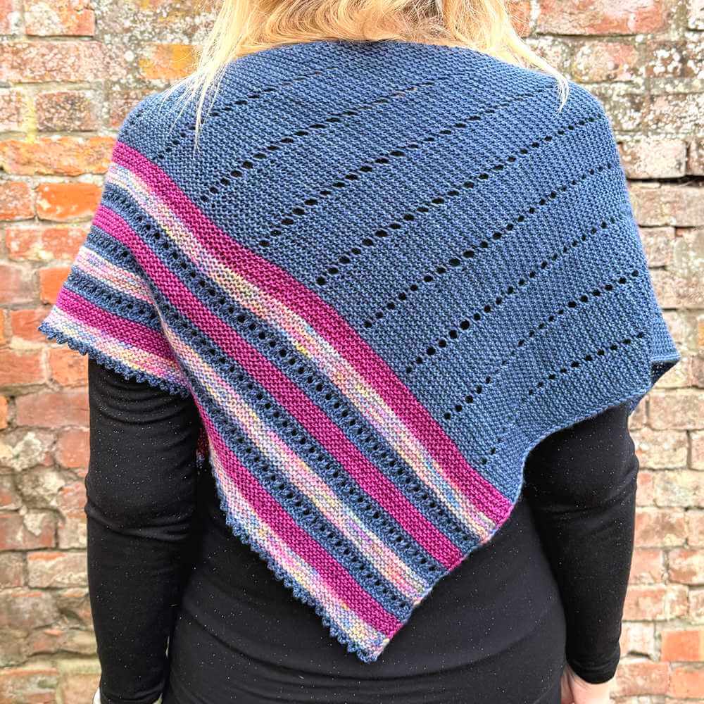 Sky Trail Shawl Knitting Pattern by Gavin Alexander - Printed Booklet | Market Town Yarns