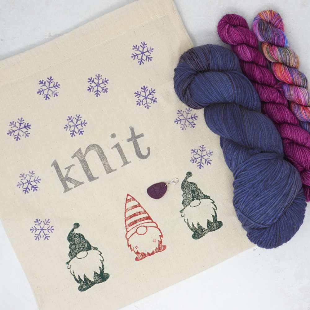 Sky Trail Shawl Knitting Pattern by Gavin Alexander - Printed Booklet & Digital Download available - complete kit shown in colourway Midnight | Market Town Yarns