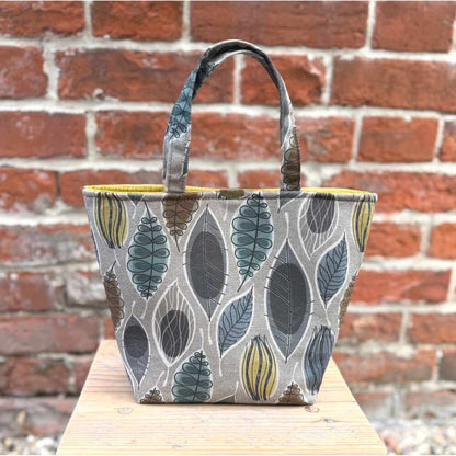 Small Handmade Artisan Project Bag - Autumn Leaves | Market Town Yarns