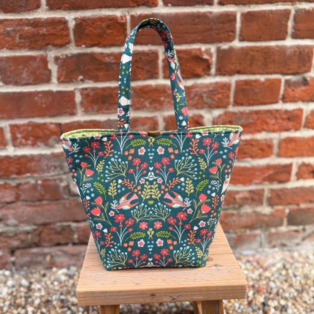 Small Handmade Artisan Project Bag - Woodland | Market Town Yarns