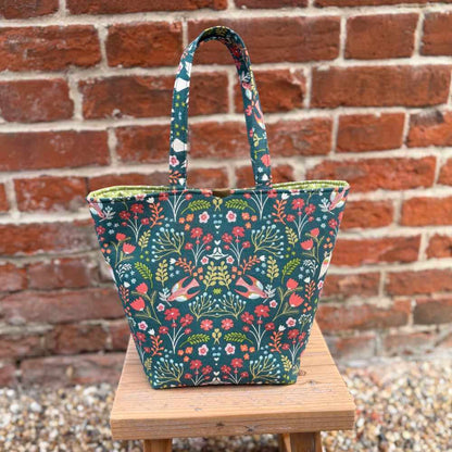 Small Handmade Artisan Project Bag - Woodland | Market Town Yarns