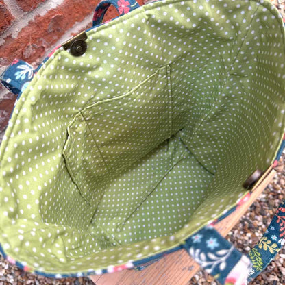 Small Handmade Artisan Project Bag - Woodland | Market Town Yarns