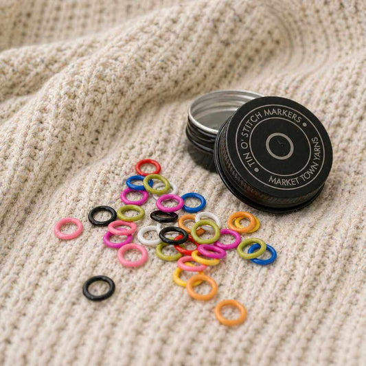 Tin o' Stitch Markers - Small Coloured Ring | Market Town Yarns