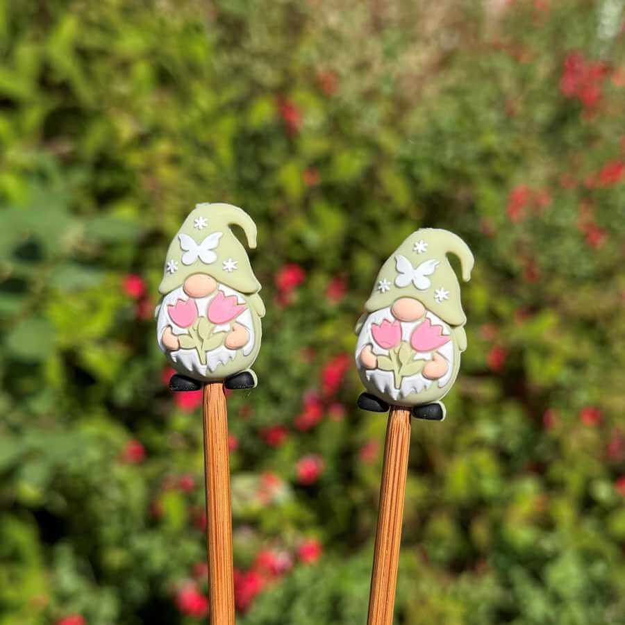 Stitch Stoppers - Tulip Gnomes | Gnome Needle Point Protectors | Market Town Yarns