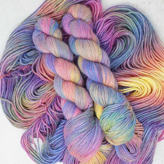 Woodstock - Hand Dyed yarn colourway shown on alpaca, silk and cashmere Exquisite DK Yarn base | Market Town Yarns