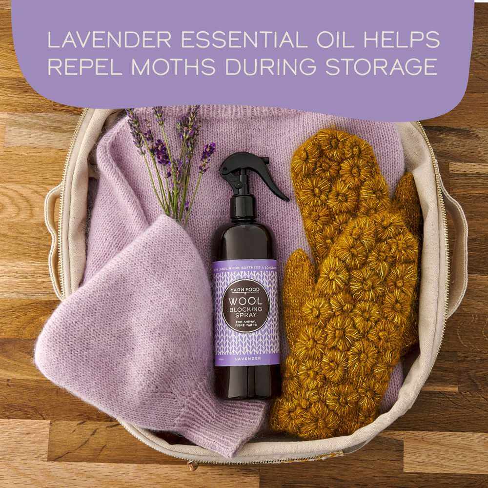 Yarn Food Wool Blocking Spray - 500ml - Lavender | Market Town Yarns