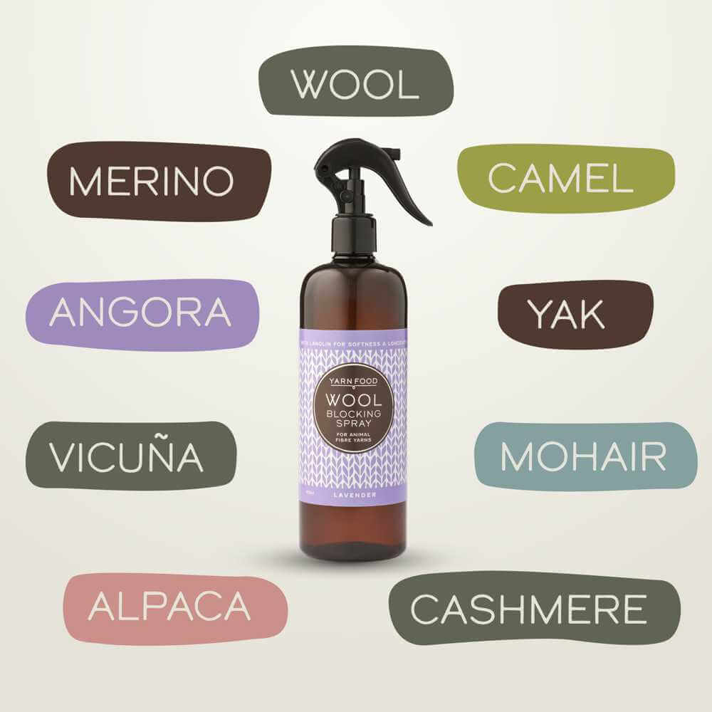 Yarn Food Wool Blocking Spray - 500ml - Lavender | Market Town Yarns