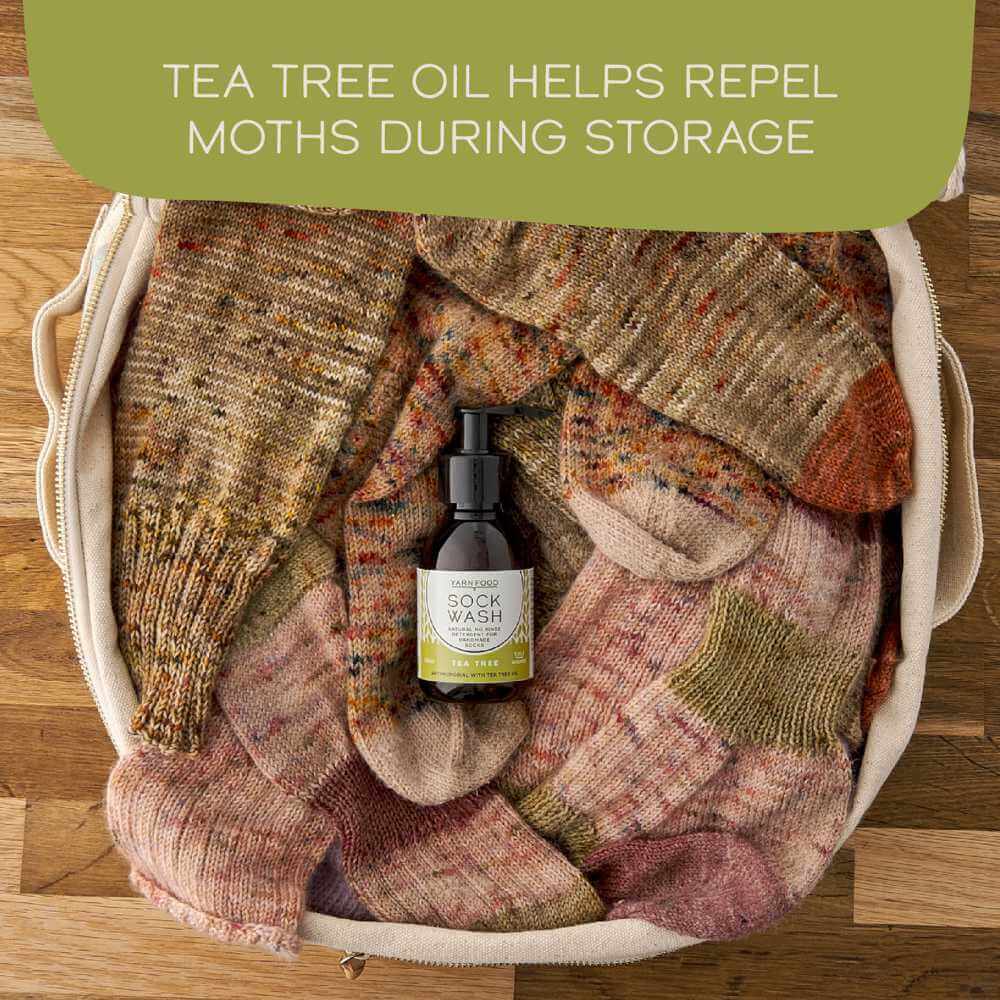 Yarn Food Sock Wash Mini - 100ml - Tea Tree | Market Town Yarns
