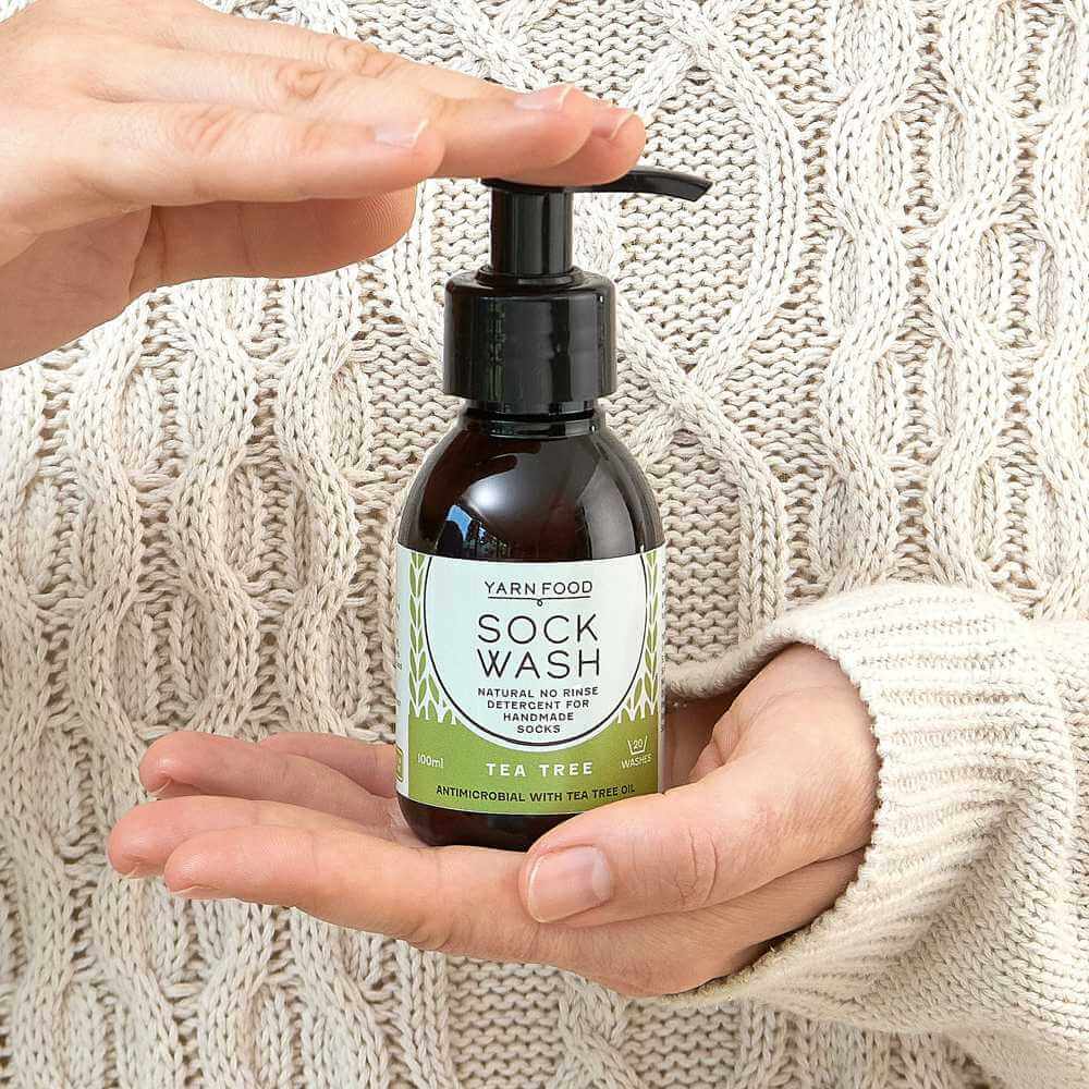 Yarn Food Sock Wash Mini - 100ml - Tea Tree | Market Town Yarns