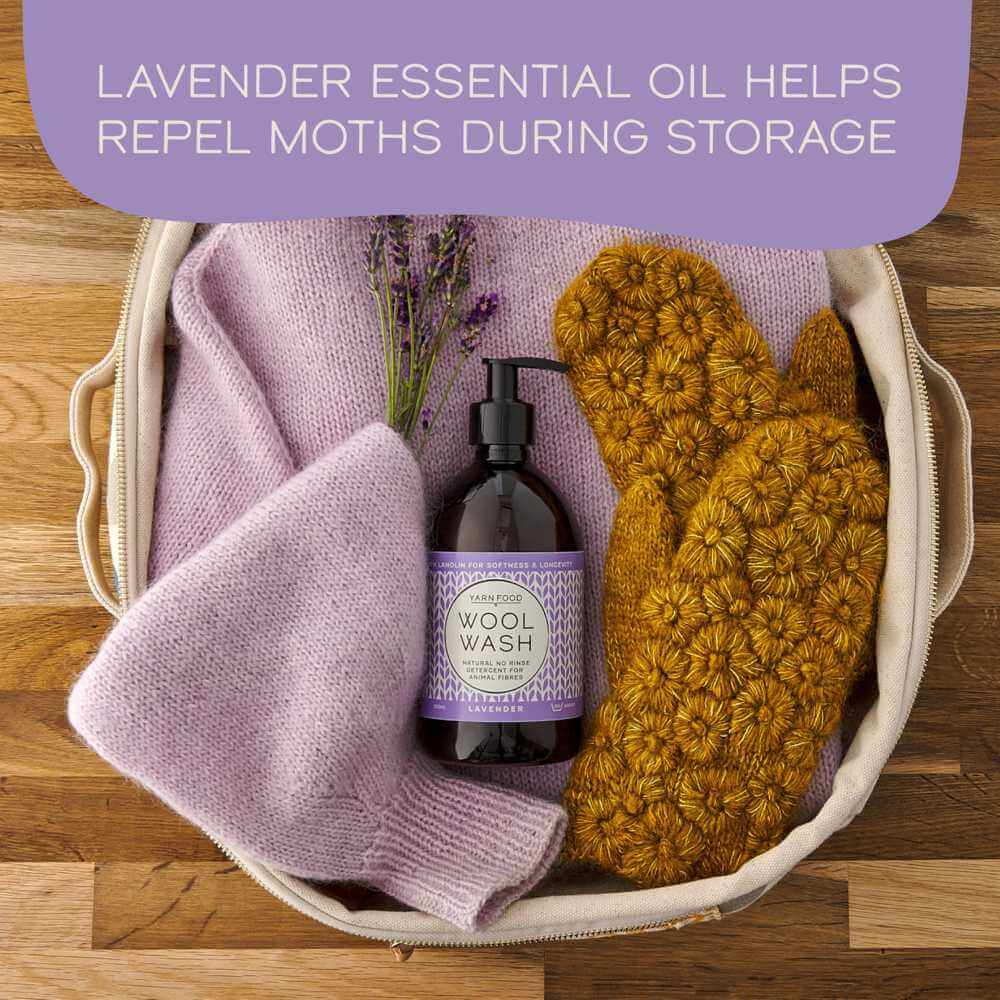 Yarn Food Wool Wash - 500ml - Lavender | Market Town Yarns